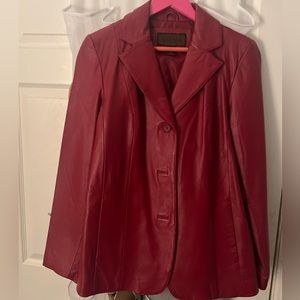 Red Genuine Leather Jacket